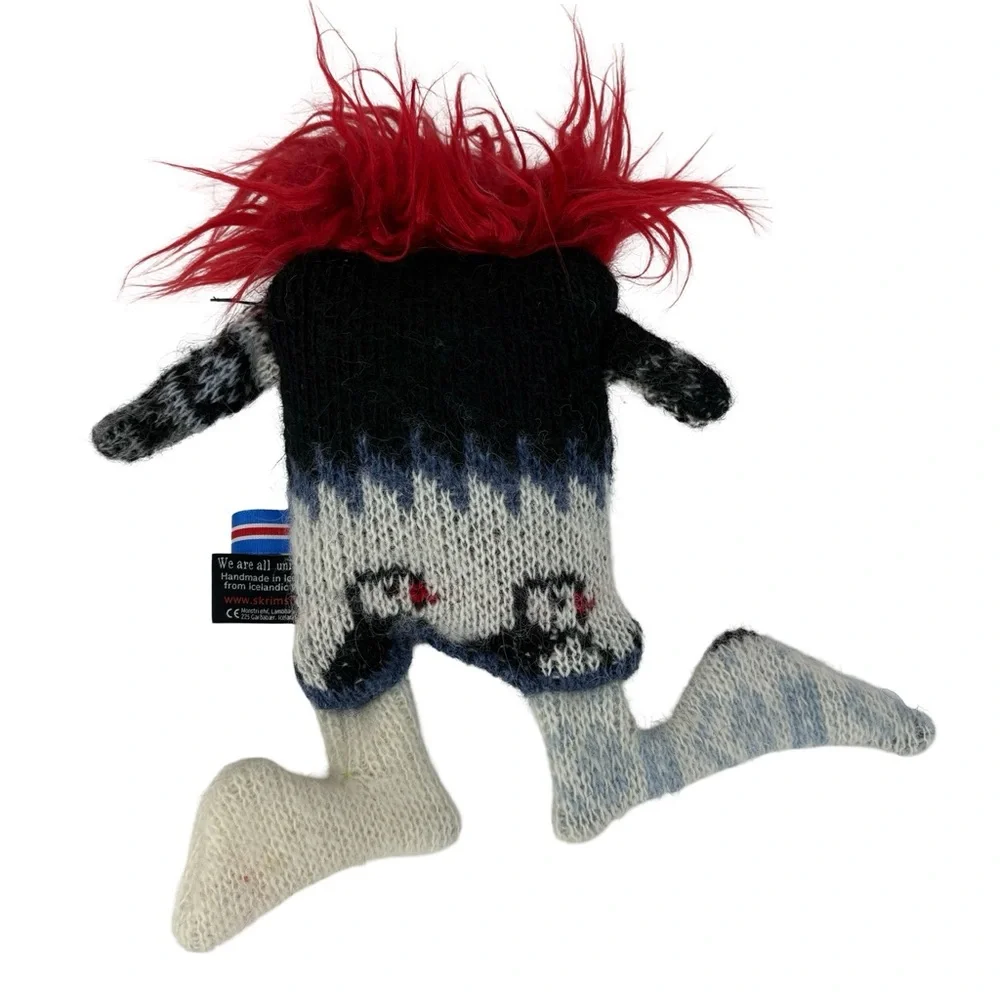 Skrimsli Plush Monster Toy Handmade in Iceland Knit Stuffed Animal Doll - Picture 5 of 10